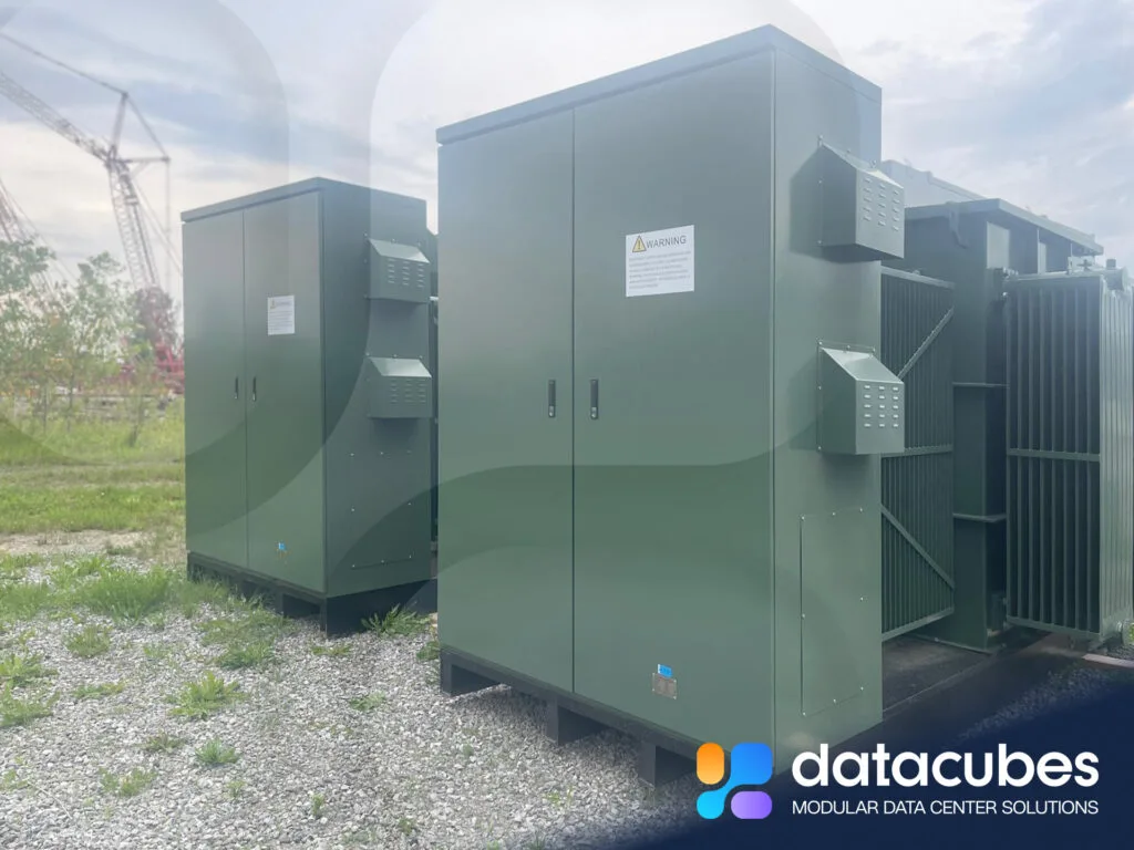 Transformer installed on site